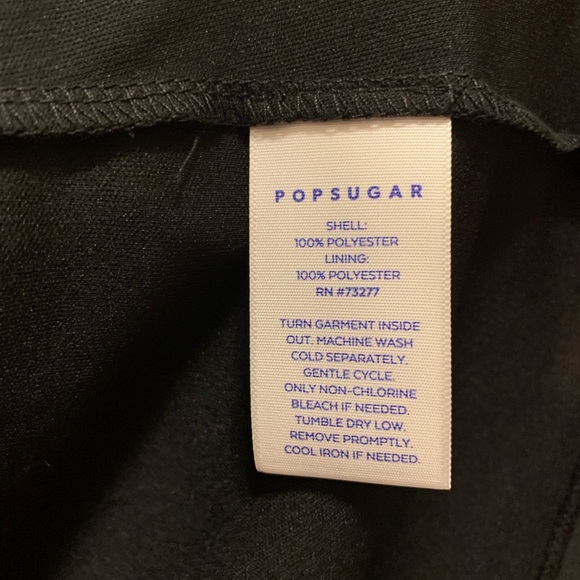 POPSUGAR black dress with gold stars Sz S NWT - Picture 7 of 7